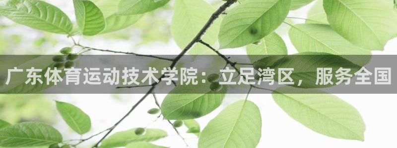 必一运动app：广东体育运动技术学院：立足湾区，服务全国