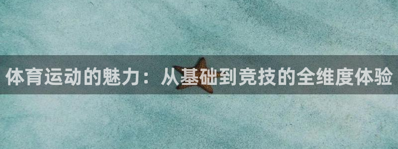 b体育必一运动官网：体育运动的魅力：从基础到竞技的全维度体验
